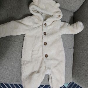 GAP Cream Fleece Kids Footie